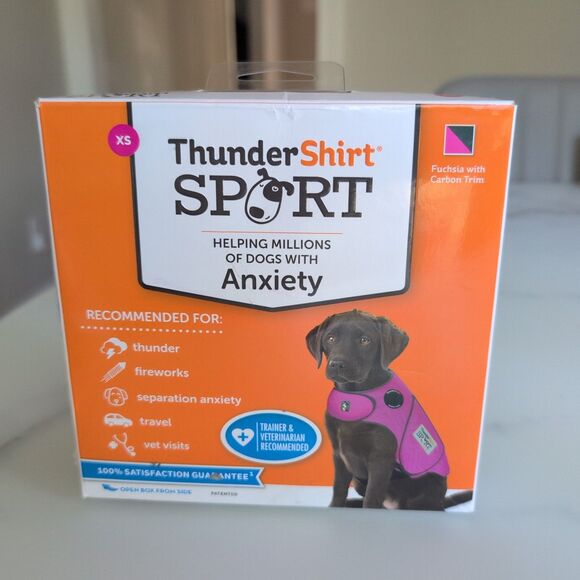 NEW XS (8-14 Lbs) ThunderShirt Sport Dog Anxiety Calming Vest Fuchsia Pink READ - Picture 1 of 3